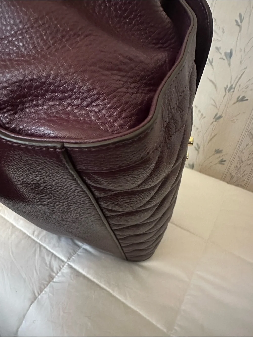 Vera Bradley Quilted Leather Satchel